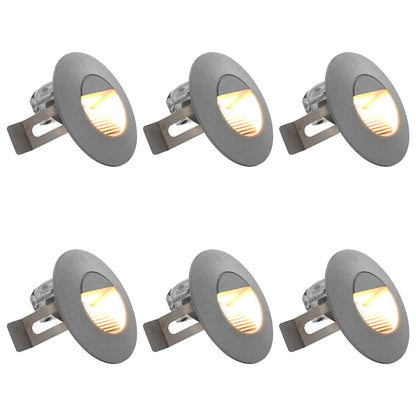 Außenwandleuchten 6 Stk. LED 5 W Silbern Rund