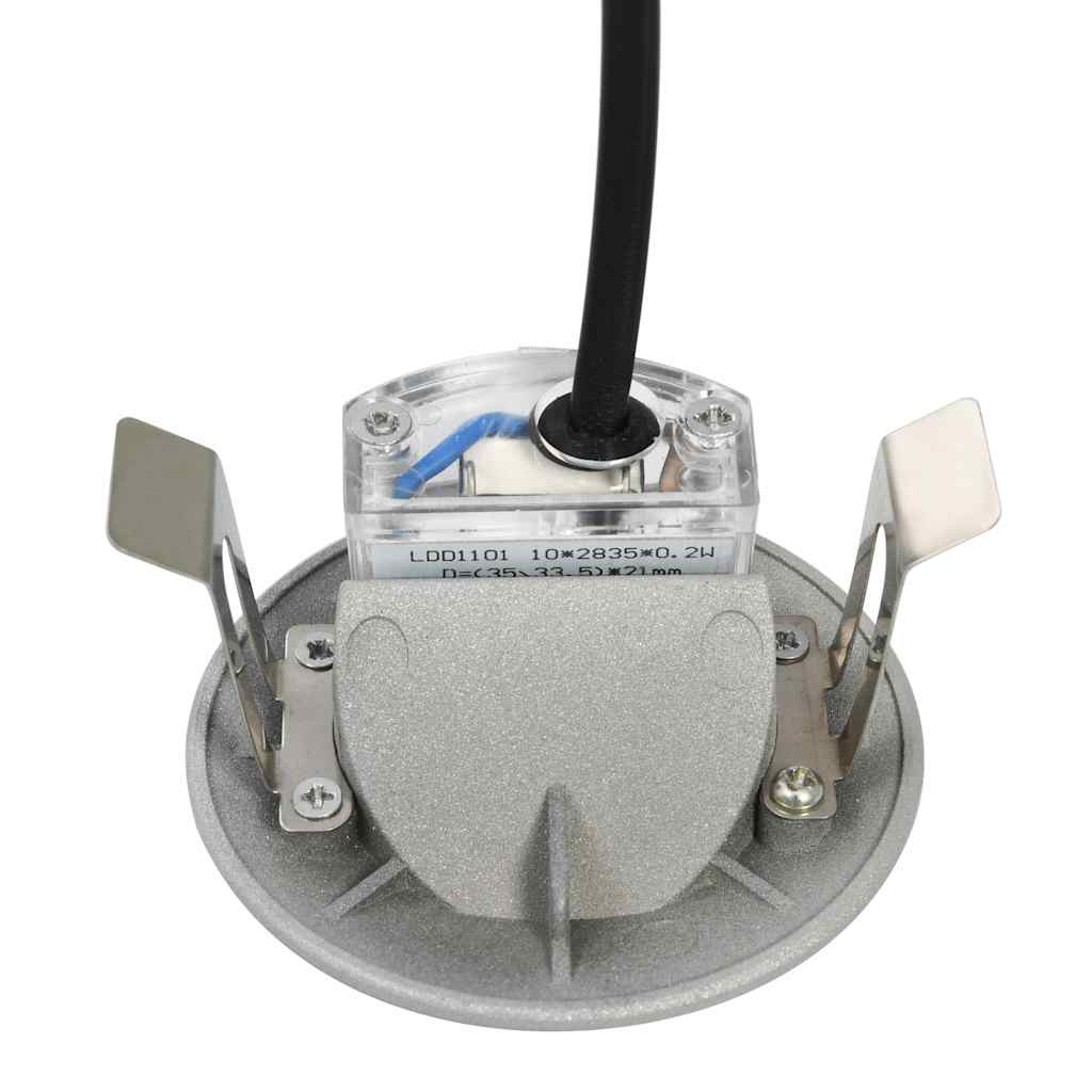 Außenwandleuchten 6 Stk. LED 5 W Silbern Rund