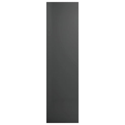 Bücherregal/TV-Schrank Hochglanz-Grau 36x30x114cm Holzwerkstoff