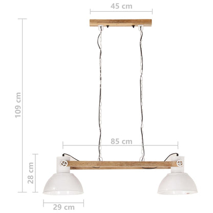 Hängelampe Industriestil 25 W Weiß 109 cm E27