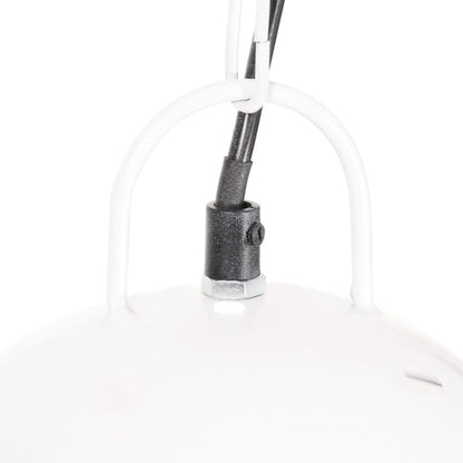 Hängelampe Industriestil 25 W Weiß Rund 42 cm E27
