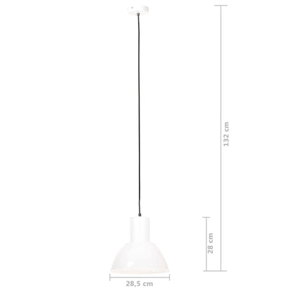 Hängelampe 25 W Weiß Rund 28,5 cm E27