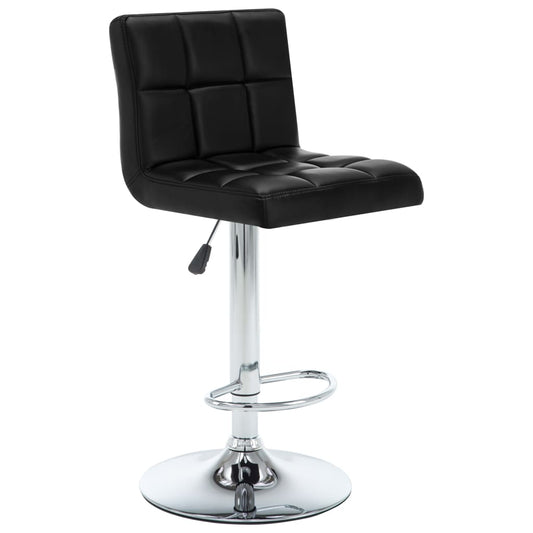 Barhocker 2 Stk. Schwarz Kunstleder