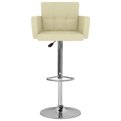 Barhocker 2 Stk. Creme Kunstleder