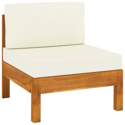 10-tlg. Garten-Lounge-Set mit Kissen 100x60 cm Akazienholz