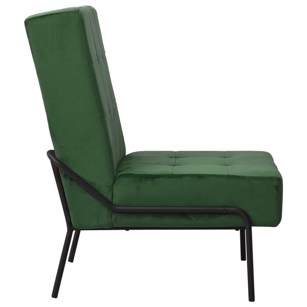 Relaxstuhl 65x79x87 cm Dunkelgrün Samt