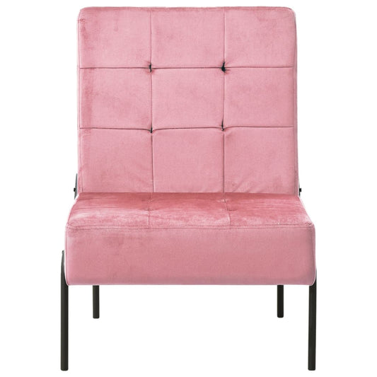 Relaxstuhl 65x79x87 cm Rosa Samt