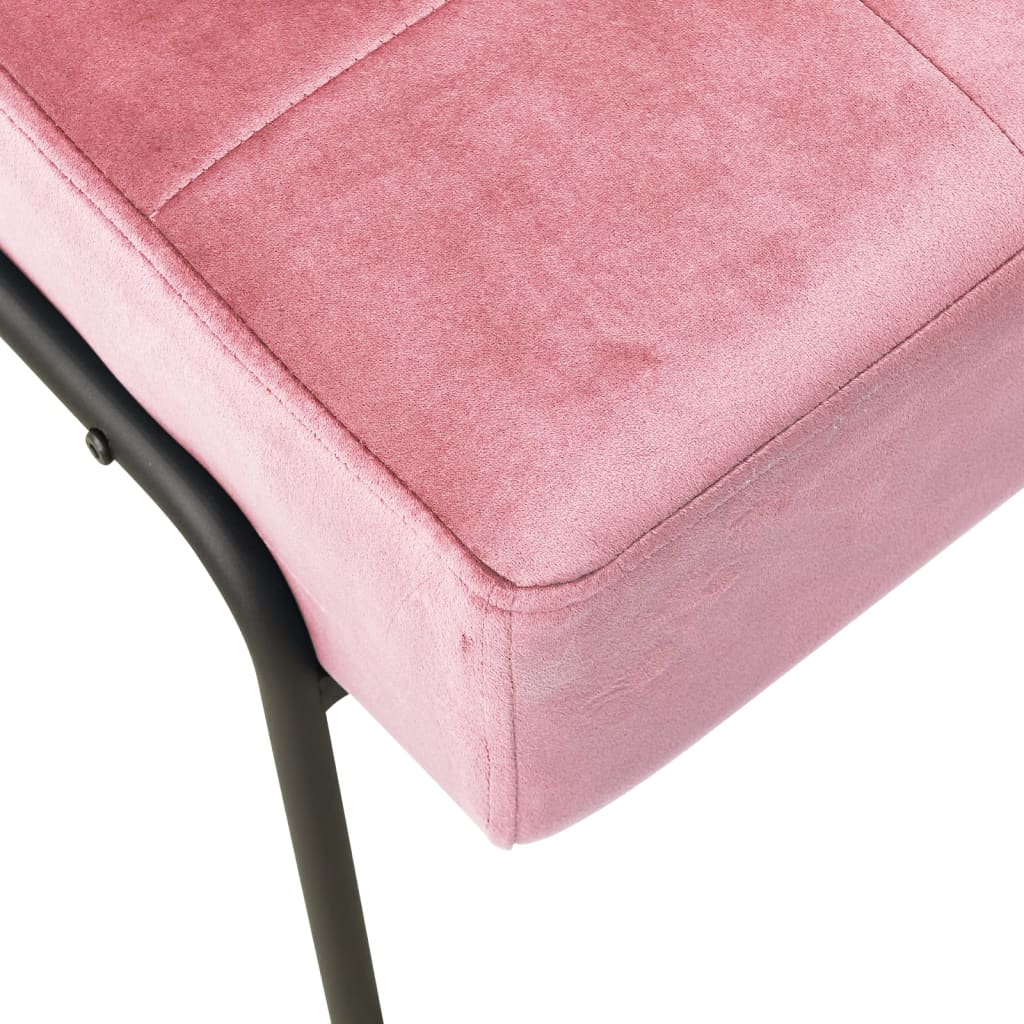 Relaxstuhl 65x79x87 cm Rosa Samt