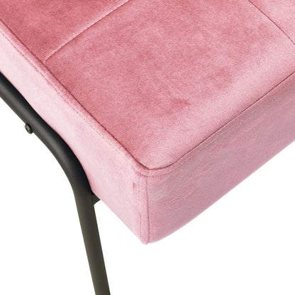 Relaxstuhl 65x79x87 cm Rosa Samt