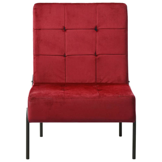 Relaxstuhl 65x79x87 cm Weinrot Samt