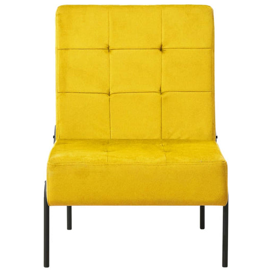 Relaxstuhl 65x79x87 cm Senfgelb Samt