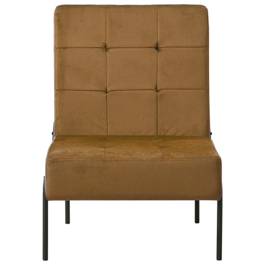 Relaxstuhl 65x79x87 cm Braun Samt