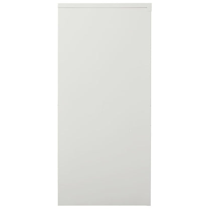 Schrank mit Schiebetür Hellgrau 90x40x90 cm Stahl