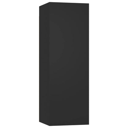 4-tlg. TV-Schrank-Set Schwarz Holzwerkstoff