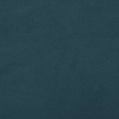 Schlafsofa 2-Sitzer mit 2 Kissen Blau Samt