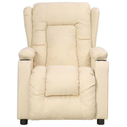 Relaxsessel Creme Stoff