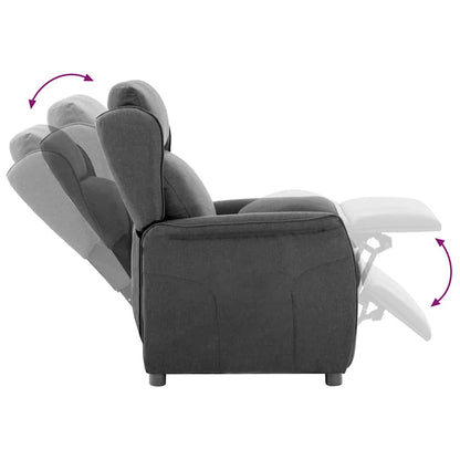 Relaxsessel Dunkelgrau 67.5 x 93.5 x 101.5 cm Stoff