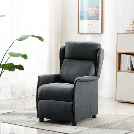Relaxsessel Dunkelgrau 67.5 x 93.5 x 101.5 cm Stoff