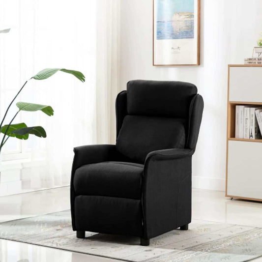 Relaxsessel Schwarz 67.5 x 93.5 x 101.5 cm Stoff