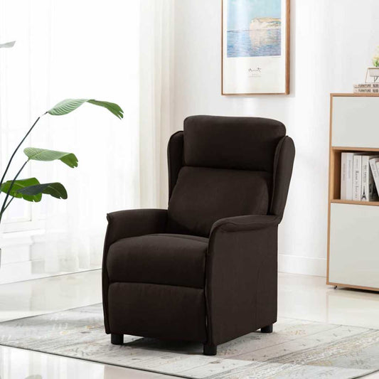 Relaxsessel Dunkelbraun 67.5 x 93.5 x 101.5 cm Stoff