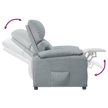 Relaxsessel Hellgrau Stoff