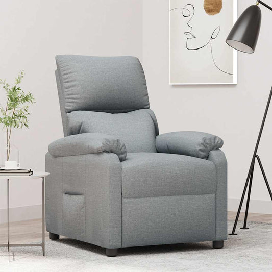Relaxsessel Hellgrau Stoff