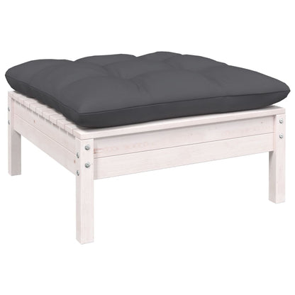 9-tlg. Garten-Lounge-Set mit Kissen Kiefer Massivholz