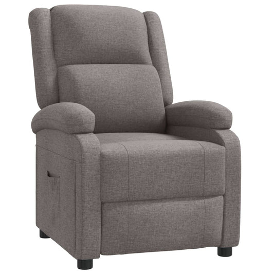 Relaxsessel Taupe Stoff