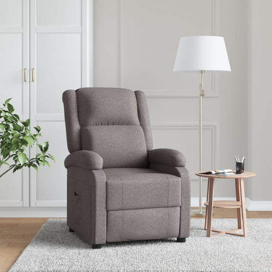 Relaxsessel Taupe Stoff