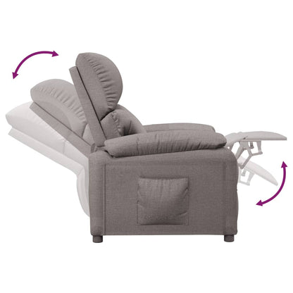 Relaxsessel Taupe Stoff