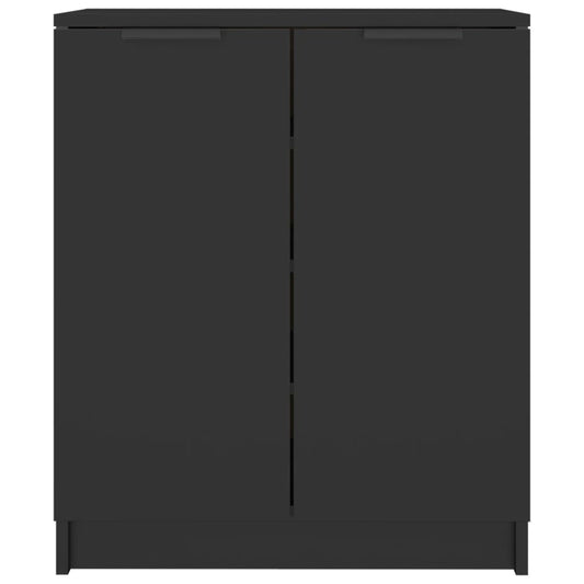 Schuhschrank Schwarz 59x35x70 cm Holzwerkstoff