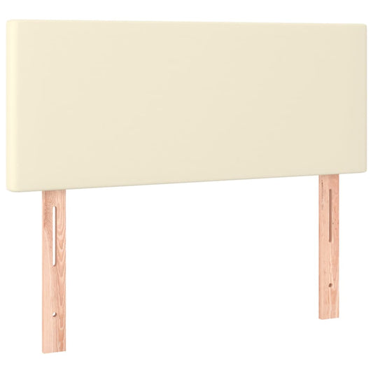 Kopfteil Creme 80x5x78/88 cm Kunstleder