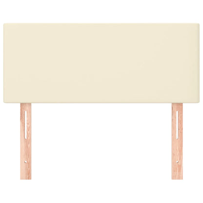Kopfteil Creme 80x5x78/88 cm Kunstleder