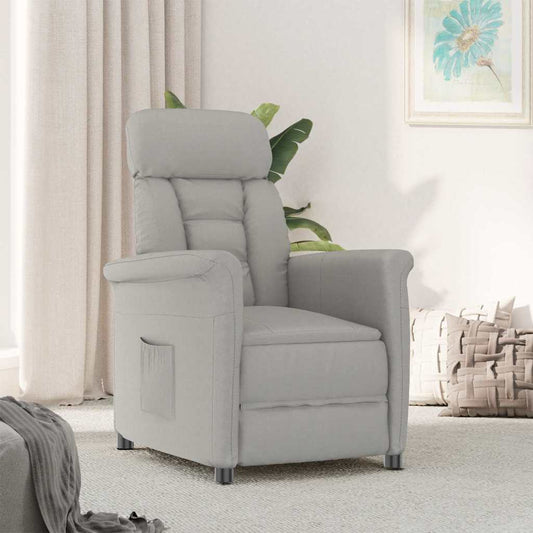 Relaxsessel Hellgrau Hellgrau 70.5 x 96.5 x 95 cm Stoff