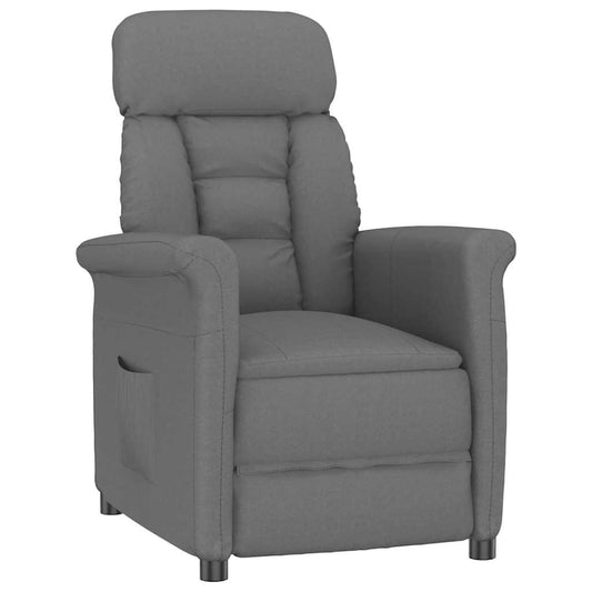 Recliner Sessel Dunkelgrau Dunkelgrau 70.5 x 96.5 x 95 cm Stoff