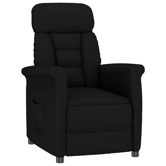 Recliner Stuhl Schwarz Schwarz 70.5 x 96.5 x 95 cm Kunstleder