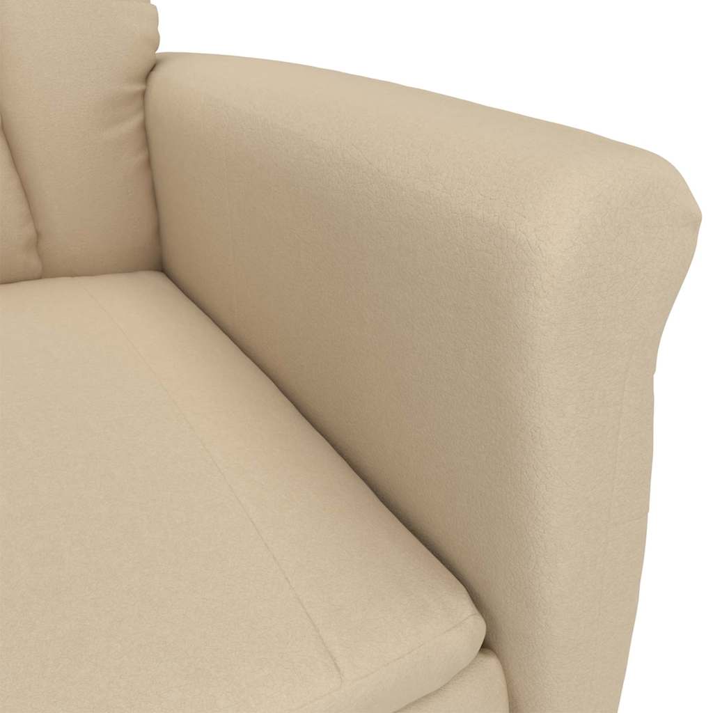 Sessel mit Liegefunktion Creme Creme 70.5 x 96.5 x 95 cm