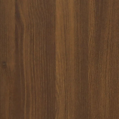 Bücherregal Braun Eichen-Optik 60x33x100 cm Holzwerkstoff Stahl