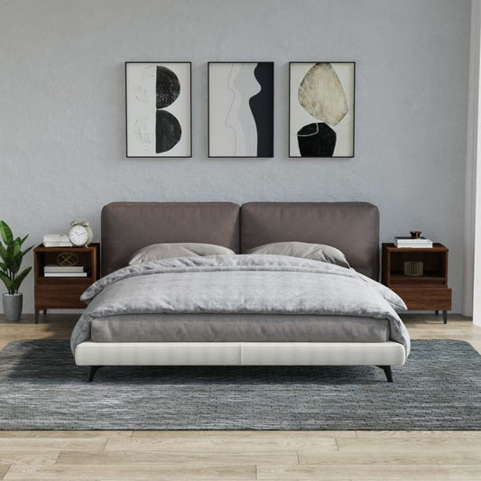 Nachttische 2 Stk. Braun Eichen-Optik 40x35x50 cm