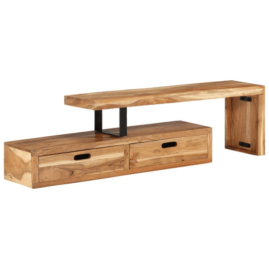 TV-Ständer (118-200) x 30 x 40 cm Massivholz Akazie