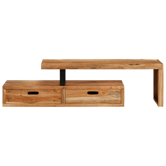 TV-Ständer (118-200) x 30 x 40 cm Massivholz Akazie