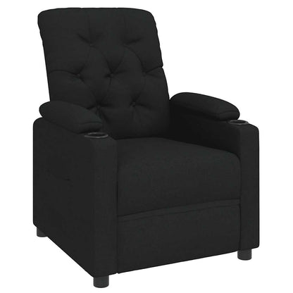 Relaxsessel, schwarzer Stoff