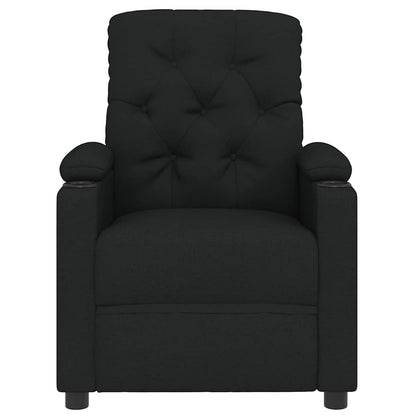 Relaxsessel, schwarzer Stoff