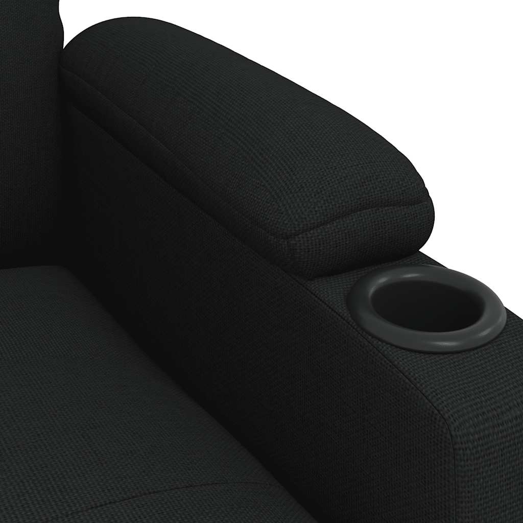Relaxsessel, schwarzer Stoff