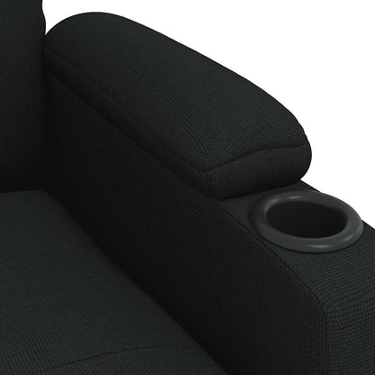 Relaxsessel, schwarzer Stoff