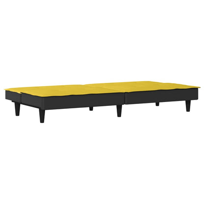 Schlafsofa Hellgelb Stoff