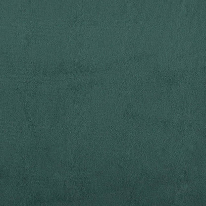Polsterstuhl mit Hoher Rückenlehne Dunkelgrün Samt Knopfheftung