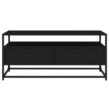 TV-Schrank Schwarz 100x35x45 cm Holzwerkstoff