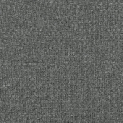 Schlafsofa in L-Form Dunkelgrau 255x140x70 cm Stoff