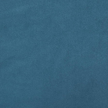 Schlafsofa in L-Form Blau 260x140x70 cm Samt